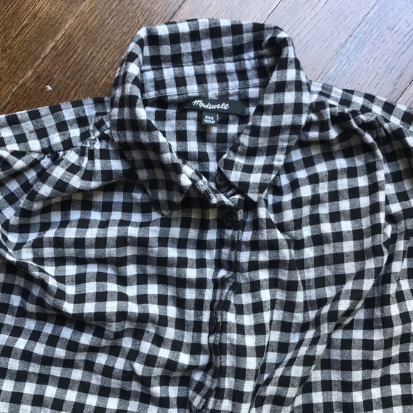 Madewell check short sleeve button down flannel - Picture 3 of 7